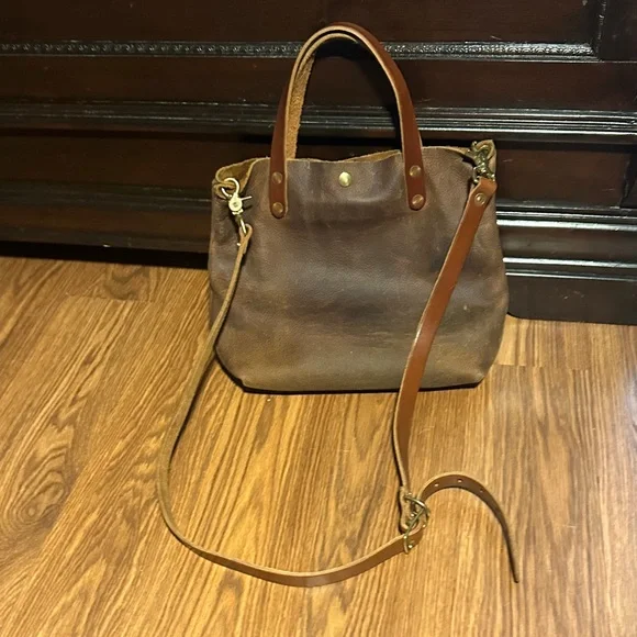 KMM & Co. Sesame Double Shot Mini Tote + Crossbody Strap USA - Picture 2 of 10